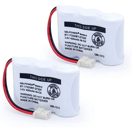 BT-17333 BT-27333 Handset Telephone Rechargeable Battery 2/3AA 3.6V NI-CD Cordless Phone Battery BT17333 BT27333 BT-17233 BT17233 BT-163345 CS5121 (Pack of 2)