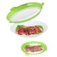 thumbnail image 5 of Bandeja fresca Sellado al vacío Bandeja de conservación de alimentos Refrigerador Cocina Contenedor de almacenamiento de alimentos, Verde sidaley HA003377-03B, 5 of 7