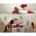 thumbnail image 3 of Fennco Styles Christmas Tree Design Embroidered Linen Blend Table Runner 16" W x 108" L - Natural Table Cover for Christmas, Home, Banquets, Special Events and Holiday Décor, 3 of 3