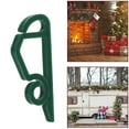 thumbnail image 1 of 100 Christmas Light Clips Outdoor - Black Plastic Weatherproof Gutter Hooks, Easy to Install. Reusable &  for Decoration String Lights, 1 of 7