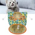 thumbnail image 4 of Ring Paper Cat Tunnel Collapsible Ring Paper Cat Tunnel Cat Tunnel Toy Collapsible 3 Layers Paper Ring Pet Tunnel With Plush Ball And Folding Plush Mouse For Pets, 4 of 8