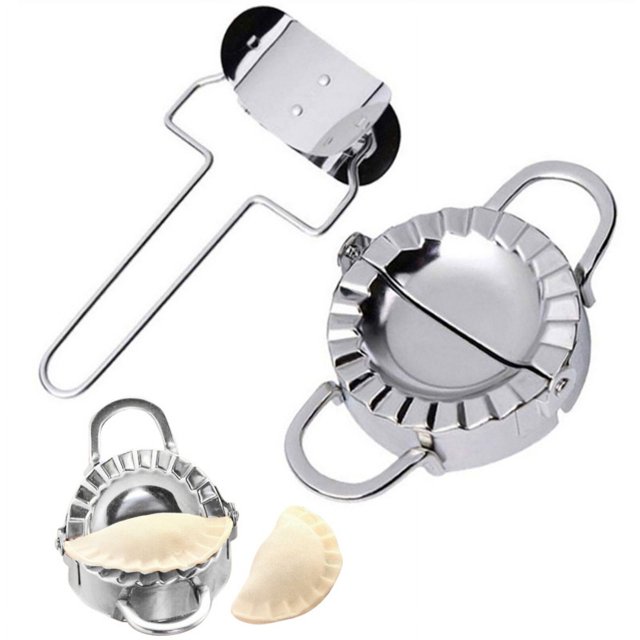 Máquina para hacer bolas de masa, prensa de masa de acero inoxidable 304 para cocina casera, molde Manual para tartas, molde para raviolis, herramienta de pastelería