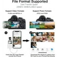 Dual SD Card Reader for iPhone iPad Camera, Dual Slot for SD/Micro SD