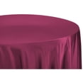 thumbnail image 1 of 1 Pc, Lamour Satin 132" Round Tablecloth - Mulberry For Wedding Or Event Decor, 1 of 1