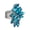 Blue/Silver-Tone, variant on Women's Vine Marquis Stone Stud Fashion Stretch Ring, Jet Black