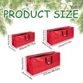 thumbnail image 3 of Christmas Decorations Outdoor Home Textile Storage Large Christmas Tree Storage Bag Holiday Artificial Disassembled Trees With Handles& Zipper Storage case, 3 of 9