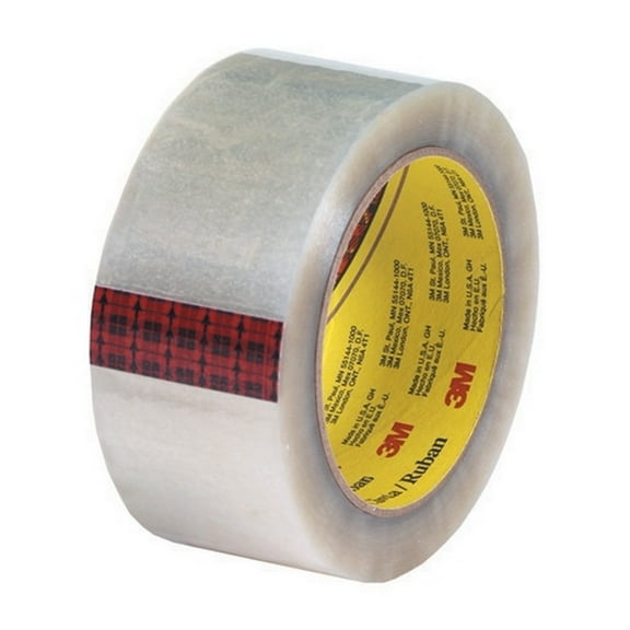 3M 313 Carton Sealing Tape Clear 2" X 55 Yard Roll (6 Roll/Case)