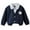 Navy, variant on Kiijoy Toddler Boys Long Sleeve Cardigan Polo Shirt School Uniform Outerwear, Sizes 4-5