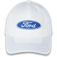thumbnail image 5 of Ford Blue Oval Classic White Unstructured Hat, 5 of 7