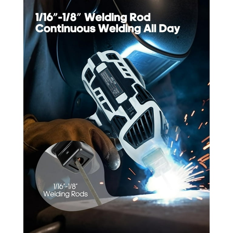 YesRight 110V 120Amp Portable ARC Welder - Handheld Welding Machine With 3/32" Electrode Rods