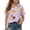 Purple #14, variant on Back to School Shirt Short Sleeve Henley Cute Cartoon Animal Print Polo Shirts Button Closure Active Causal T Shirts, 120
