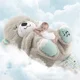 thumbnail image 4 of Oso de respiración personalizado nuevo, luminoso, lindo oso relajante, oso para dormir, bebé, música para dormir a medianoche, muñeco de adorno, 4 of 5