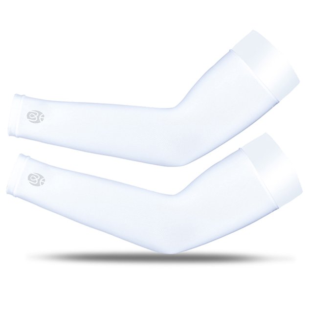 WEST BIKING Ice Silk Anti UV Arm Sleeves Covers Sport Arm Guards (Blanco S) Sywqhk Alta Calidad
