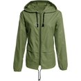 thumbnail image 1 of HAHDAXIA Women Raincoat Lightweight Waterproof Rain Jacket Packable Cycling Jacket Windbreaker for Outdoor, 1 of 7