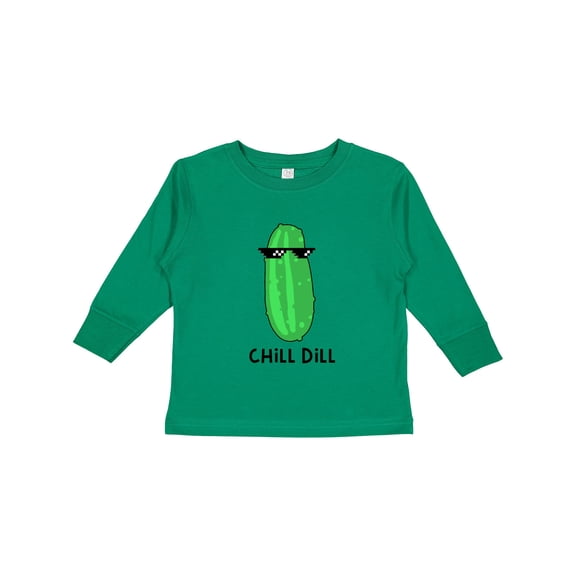 Inktastic Chill Dill Boys or Girls Long Sleeve Toddler T-Shirt