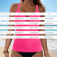 thumbnail image 3 of Womens Swimsuits, Duoif Tankini Tops Only Tummy Control Swim Tank Top with Built in Bra Womens Swim Tops No Bottom Blue L, 3 of 6