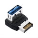 thumbnail image 1 of Adaptador de Cabezal USB C TIPO e A USB 3.1, Convertidor de 90 Grados para Conector Interno de Placa Base de Computadora PH741A, 1 of 6