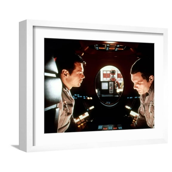 Art.com 2001: A Space Odyssey, Gary Lockwood, Keir Dullea, 1968 Photo, White Frame Wall Art, 21" x 17"