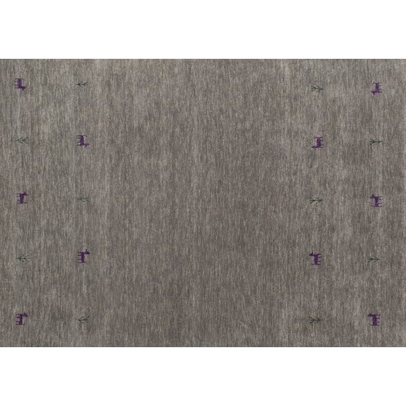 Ahgly Company Indoor Rectangle Contemporary Rose Purple Abstract Area Rugs, Swatch Sample