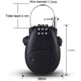 thumbnail image 4 of XINQIHANG Anti-Theft Telescopic Wire Lock, Security Locks Helmet Code Lock Telescopic Wire Rope, Telescopic Rope Combination Locks, Telescopic Steel Rope Bicycle Lock Cable, 4 of 7