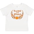 thumbnail image 3 of Inktastic Thankful and Blessed Pumpkin and Fall Leaves Boys or Girls Baby T-Shirt, 3 of 5