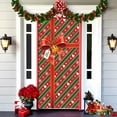 thumbnail image 4 of Christmas Clearance! YZEGDCH Christmas Door Covers, Xmas Party Background Door Cover, Xmas Winter Seasonal Holiday Party Porch Wall Hanging New Year Entryway Decoration, Christmas Gifts for Dad Mom, 4 of 6
