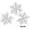 B, variant on OAVQHLG3B 3pcs Snowflakes Christmas Tree Decorations, Snowflake Ornaments with Feather for Tree, Plastic Glitter White Snow Flakes Ornaments, Christmas Indoor Winter Wonderland Decor