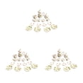 thumbnail image 2 of maskred Mini House Tableware Set Miniature Kitchen Ornament Interesting 1/12 Scale Scene Layout Dinnerware Kit Models Props Green Leaf Yellow 3Set, 2 of 6