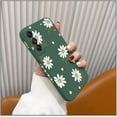 thumbnail image 4 of case for Galaxy S22+ Plus 5G Case - Cute Daisy Pattern, Full Camera Lens Protection, Shockproof TPU Bumper, Liquid Silicone Cover, 6.7" - Green, 4 of 18