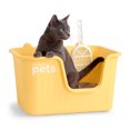 thumbnail image 1 of Arenero Para Gato Caja De Arena Mediano Con Pala Esquimal Pets Color Amarillo, 1 of 6