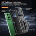 thumbnail image 3 of Rugged Phone Case for Motorola Moto G Paly 2025, Military Grade Shockproof Cover with Sliding Camera Lens Protector, 2-Way Kickstand, Anti-Slip, Heavy Duty Full-Body Drop Protection,Black, 3 of 8