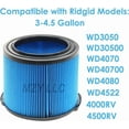 thumbnail image 5 of Vf3500 3-Layer Fine Dust Cartridge Filter 26643 For Ridgid Wet Dry Vacuums Usa, 5 of 6