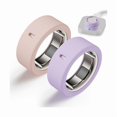 thumbnail image 1 of wonima02 Protector Compatible for Oura Ring 4/Gen 4 Ceramic/Gen 3 Cover,Silicone Anti-Scratch Elastic Ring Finger Case Woking Out Gym for Women Men- Pink+Purple-S for 4/5/6/7, 1 of 1