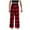 Red, variant on lnmuld Big Kids Grid Straight Leg Lounge Pants Stretch Drawstring Waist Cold Weather Daily Sleep Casual Bottoms for Boys Girls Color:Green,Size:7-8 Years