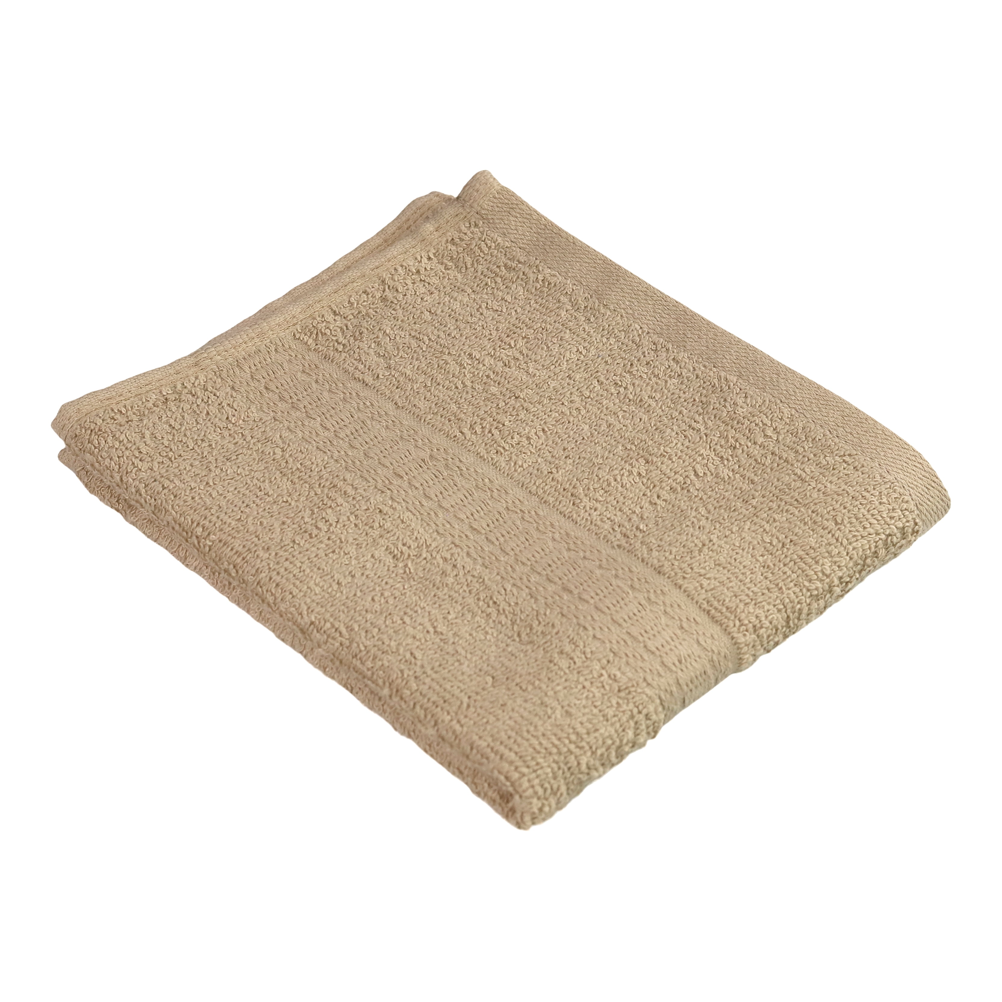 Mainstays Basic Hand Towel, Soft 100% Cotton and highly absorbent Hand Towel, Tan
