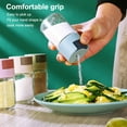 thumbnail image 3 of Quantitative Spice Bottle Dustproof Moistureproof Pepper Sugar Indoor Storage Circular Transparent Dustproof Seasoning Seasoning Jar Glass Container Accessories Green, 3 of 8