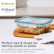 (2 pack) Snapware 8 Cup Clear Food Storage Container, Well Suited to Refrigerator Organization