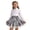V36-Grey, variant on WhouRiu Girls Back To School Uniforms Skirts Solid Color Lace Trim A Line Pleated Skirt Kids Elastic Waist Comfortable Cute Casual Wear,10-11 Years