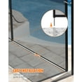 thumbnail image 5 of Pool Fence,Swimming Pool Fence in Ground Pool Safety Fencing, 340 GMS Teslin PVC Mesh Pool Safety Fence with Stainless Steel Legs,Easy DIY Installation, 5 of 7