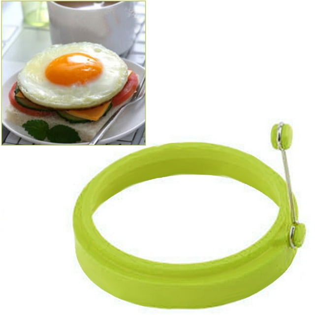 EGNMCR Round Rings Pancake Ring W Handles Nonstick Frying baking tool