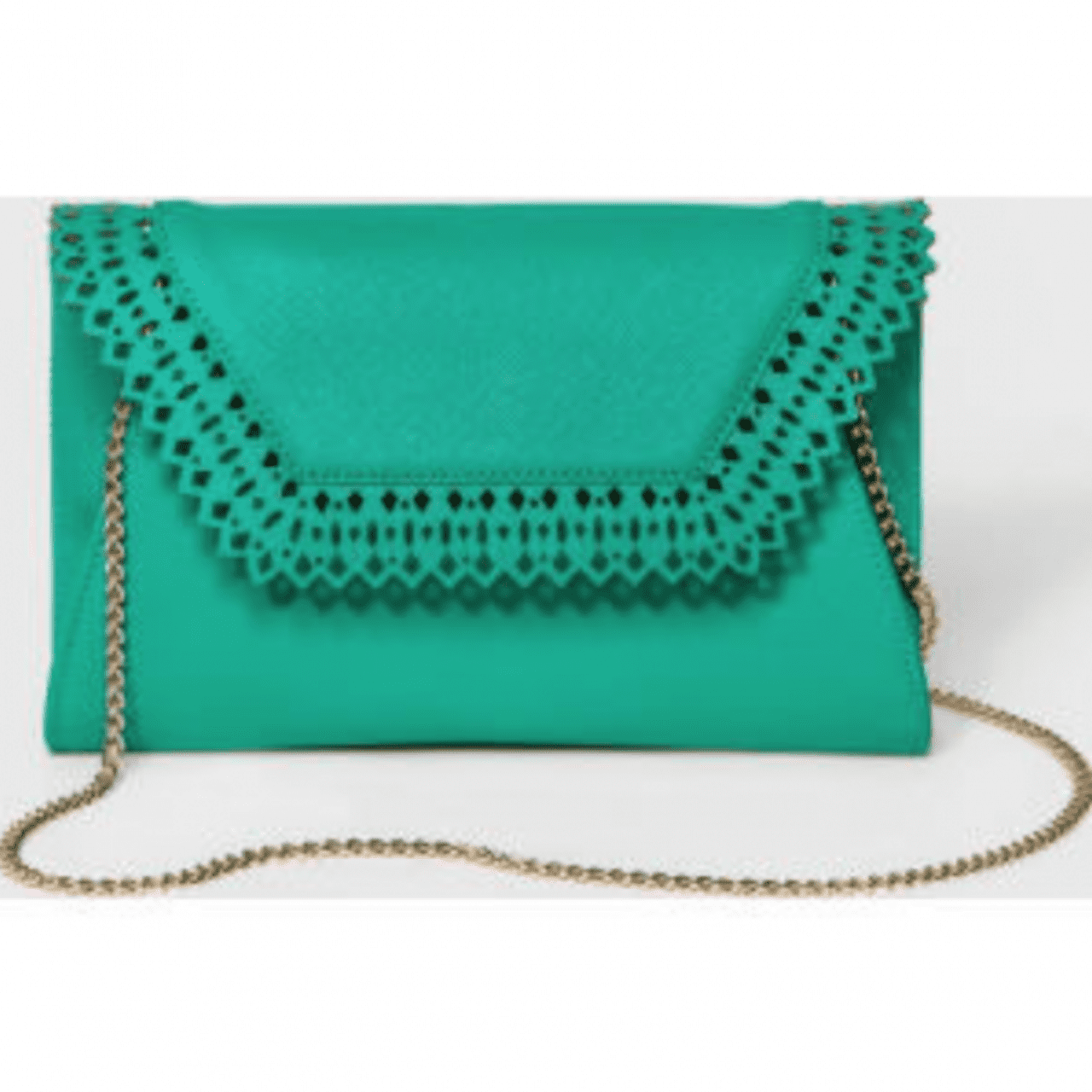 jade green clutch bag