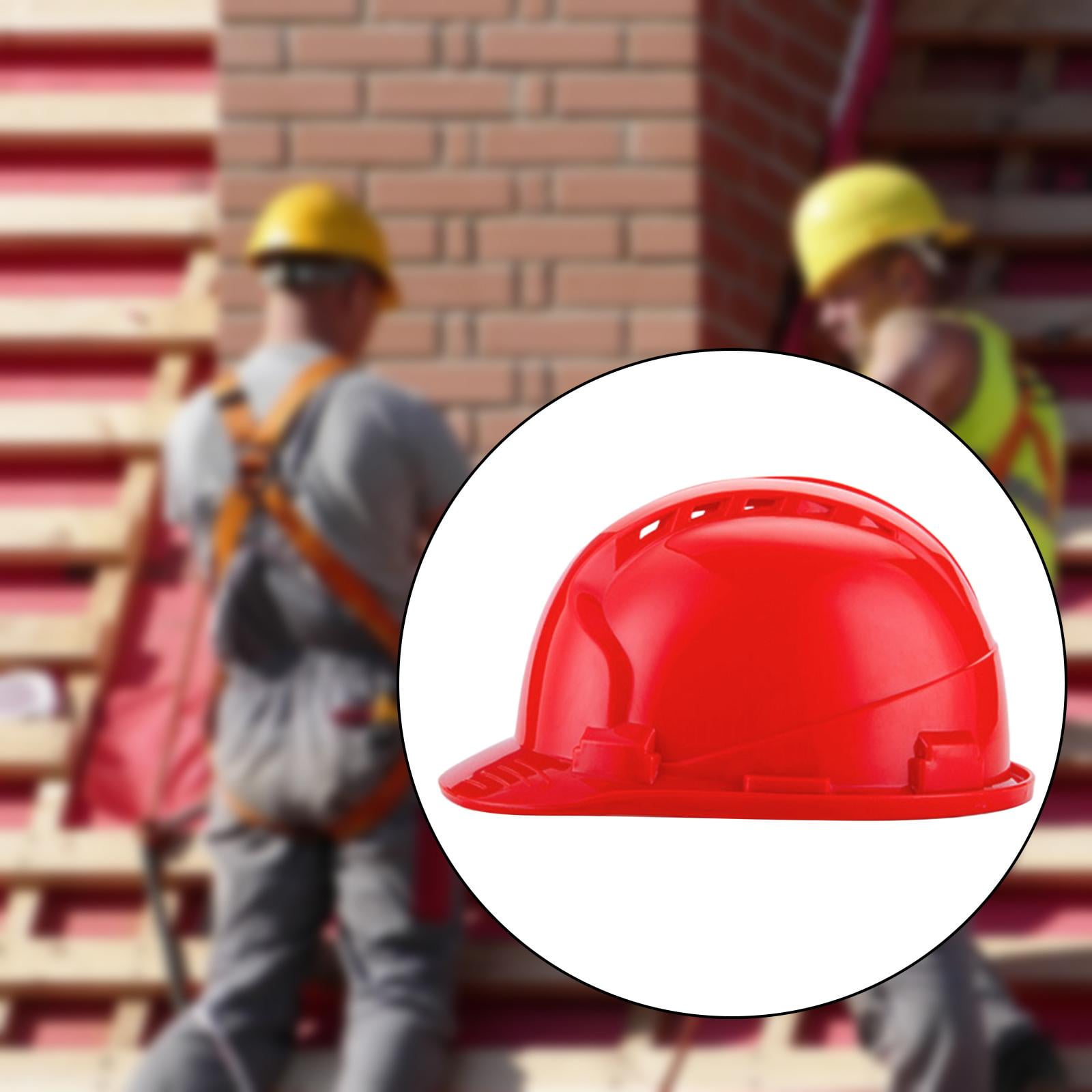 SunniMix Hard Hat Supplies Construction for Building Steeplejack Adults red