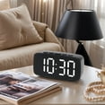 thumbnail image 2 of Unique Bargains Alarm Clock Black Housing With White Light 4.7"L x 1.6"W x 2.4"H, 2 of 6