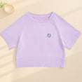 thumbnail image 4 of T-Shirt pour Filles, Col Rond à Manches Courtes, Haut Ample Polyvalent de Sport Décontracté pour Enfants, 4 of 6