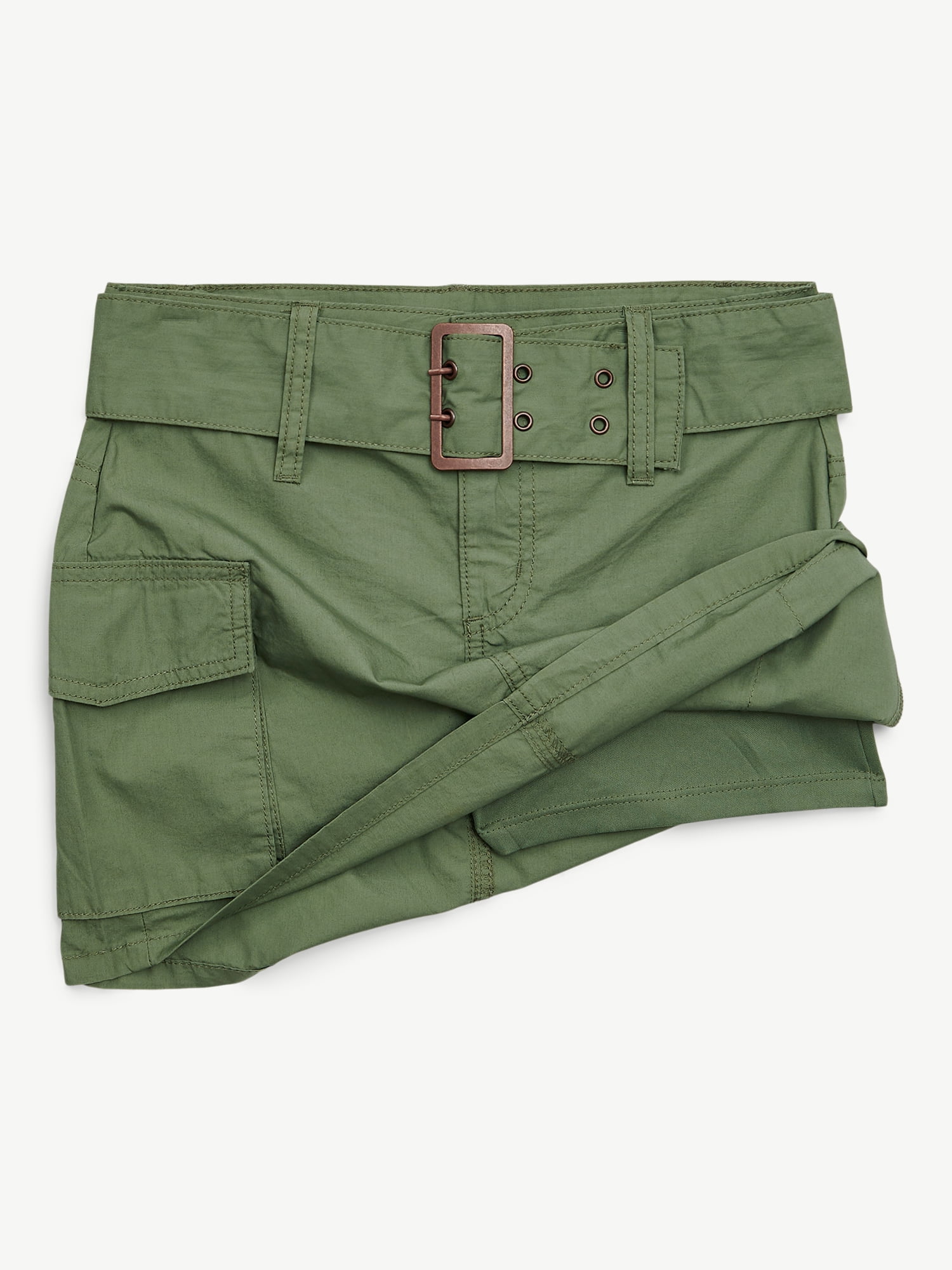 Justice Girls Cargo Skirt with Belt, Sizes 6-18, Slim & Plus