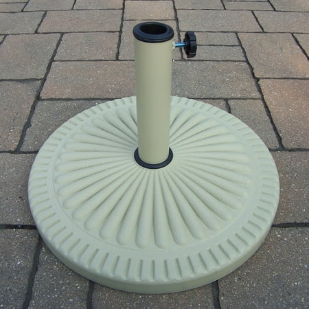 Oakland Living Cast Polyresin Round Rust-Free Multiuse Umbrella Stand