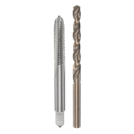 

Uxcell 1/4-24 UNF 2B Straight Flute Thread Tap 5.2mm Drill Bit Set High Speed Steel
