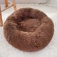 thumbnail image 1 of ZHAOCHENG Cama Redonda para Perros y Gatos, Suave y Acogedora Felpa para Gato Donut, Cama cálida y Esponjosa para Cachorros, para Dormir (Aprox. 45 - 50 cm de diámetro Exterior) Color café Oscuro - Ni, 1 of 4