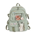 thumbnail image 3 of Mochila para mujer, moderna, ideal para mochileros, ideal para escaladas diarias y compras. Verde, 3 of 6