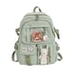 thumbnail image 3 of Mochila para mujer, portátil y moderna, ideal para senderismo, compras y vacaciones. Verde, 3 of 9
